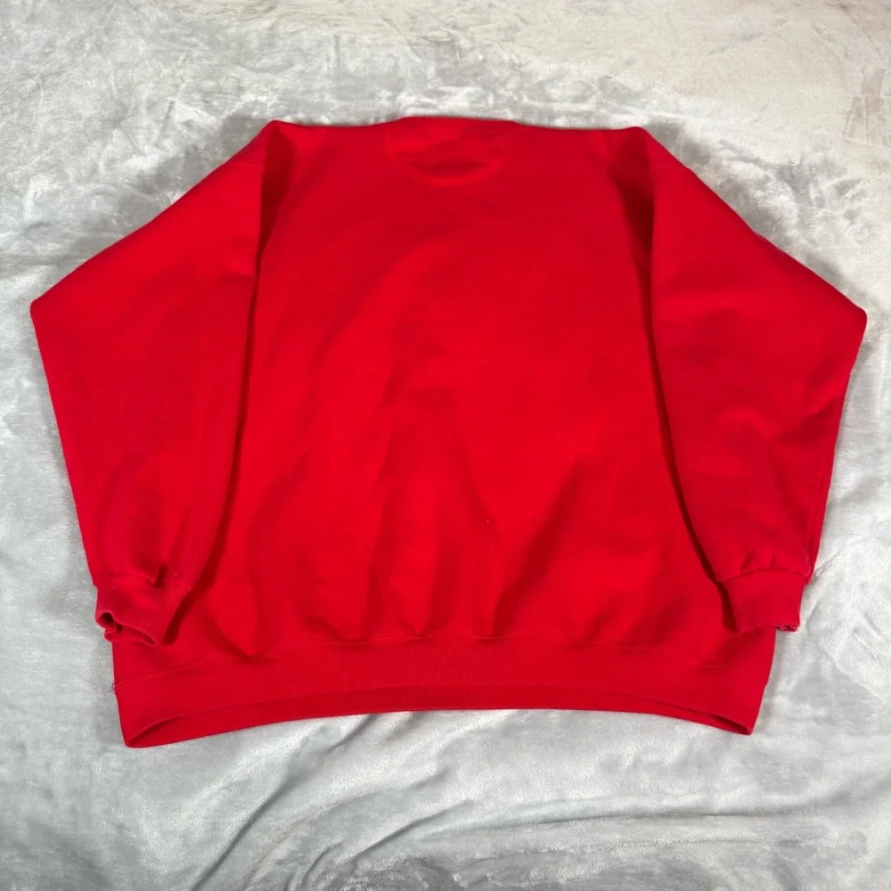Vintage Florida State FSU Crewneck Sweatshirt Mens XL Faded Red Made In USA 90s - Picture 5 of 8